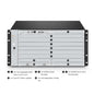 M6500-CH5U, 10 Slots 5U Managed Chassis Unloaded Platform, Redundant DC PSUs, Support WEB/SNMP Management